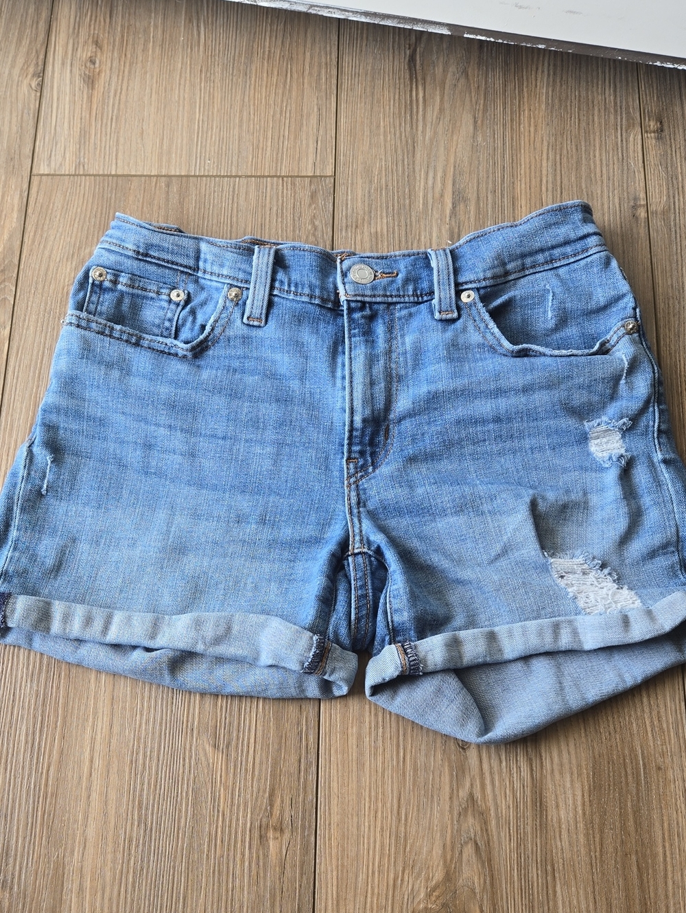 Levi's Mid Length Jean Shorts